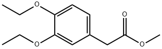 Benzeneacetic acid, 3,4-diethoxy-, methyl ester Structure