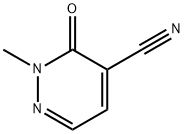 4-Pyridazinecarbonitrile, 2,3-dihydro-2-methyl-3-oxo- 구조식 이미지