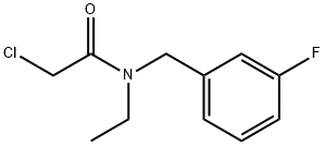 2-Chloro-N-ethyl-N-[(3-fluorophenyl)methyl]acetamide Structure