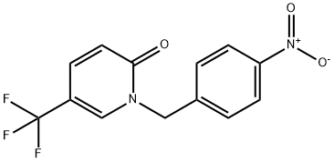 2(1H)-Pyridinone, 1-[(4-nitrophenyl)methyl]-5-(trifluoromethyl)- 구조식 이미지