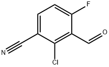 2-Chloro-4-fluoro-3-formylbenzonitrile 구조식 이미지