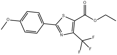 JR-6611, Ethyl 4-(trifluoromethyl)-2-(4-methoxyphenyl)thiazole-5-carboxylate, 97% Structure
