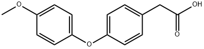 JR-8325, 2-(4-(4-Methoxyphenoxy)phenyl)acetic acid, 97% 구조식 이미지