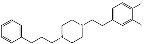 Piperazine, 1-[2-(3,4-difluorophenyl)ethyl]-4-(3-phenylpropyl)-, dihydrochloride Structure