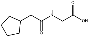 2-(2-cyclopentylacetamido)acetic acid 구조식 이미지