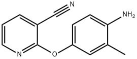 2-(4-amino-3-methylphenoxy)pyridine-3-carbonitrile 구조식 이미지