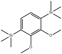 Benzene, 2,3-dimethoxy-1,4-bis(trimethylsilyl)- Structure