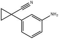 Cyclopropanecarbonitrile, 1-(3-aminophenyl)- 구조식 이미지