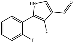 4-fluoro-5-(2-fluorophenyl)-1H-pyrrole-3-carbaldehyde Structure