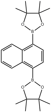4,4,5,5-tetramethyl-2-[4-(4,4,5,5-tetramethyl-1,3,2-dioxaborolan-2-yl)naphthalen-1-yl] Structure