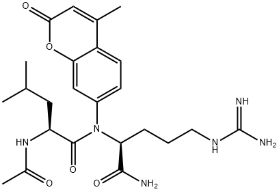 Ac-Leu-Arg-AMC Structure