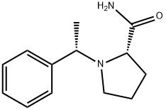 2-Pyrrolidinecarboxamide, 1-[(1S)-1-phenylethyl]-, (2S)- 구조식 이미지