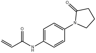 N-[4-(2-Oxopyrrolidin-1-yl)phenyl]prop-2-enamide 구조식 이미지