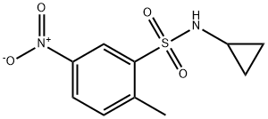 N-Cyclopropyl-2-methyl-5-nitrobenzenesulfonamide Structure