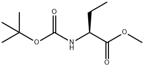 Butanoic acid, 2-[[(1,1-dimethylethoxy)carbonyl]amino]-, methyl ester, (2S)- Structure