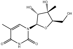 3'-beta-C-Methyl-5-methyluridine Structure