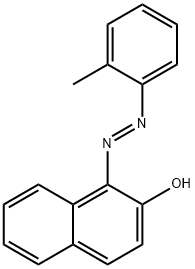 2-Naphthalenol, 1-[(1E)-2-(2-methylphenyl)diazenyl]- Structure