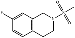 7-Fluoro-2-methanesulfonyl-3,4-dihydro-1H-isoquinoline Structure