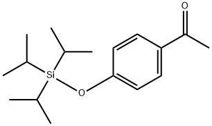 1-[4-[[Tris(1-methylethyl)silyl]oxy]phenyl]ethanone 구조식 이미지
