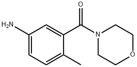 4-methyl-3-(morpholine-4-carbonyl)aniline 구조식 이미지
