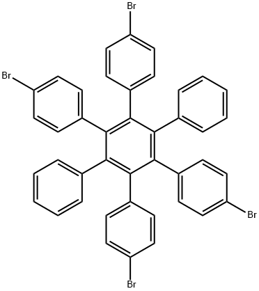 1,1':2',1''-Terphenyl, 4,4''-dibromo-4',5'-bis(4-bromophenyl)-3',6'-diphenyl- Structure