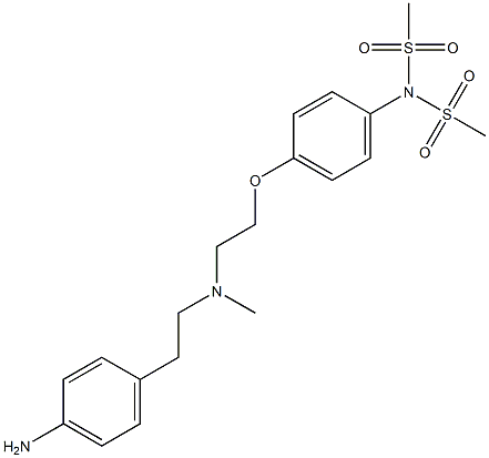 N'-Desmethylsulfonyl-N-methylsulfonyl Dofetilide 구조식 이미지