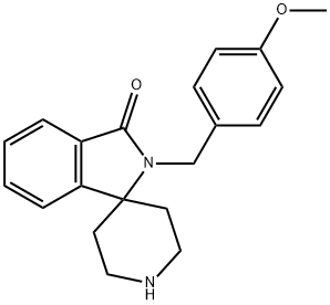 Spiro[1H-isoindole-1,4'-piperidin]-3(2H)-one, 2-[(4-methoxyphenyl)methyl]- 구조식 이미지