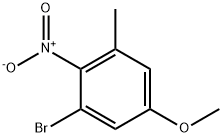 3-bromo-5-methyl-4-nitroanisole 구조식 이미지