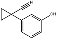 Cyclopropanecarbonitrile, 1-(3-hydroxyphenyl)- Structure