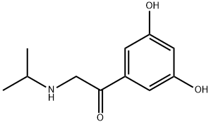 Ethanone, 1-(3,5-dihydroxyphenyl)-2-[(1-methylethyl)amino]- Structure