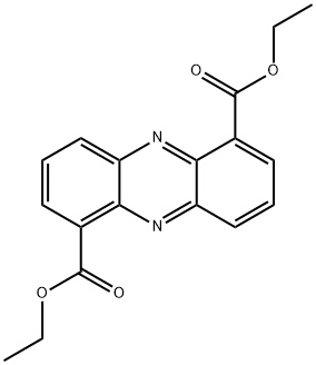1,6-Phenazinedicarboxylic acid, 1,6-diethyl ester Structure
