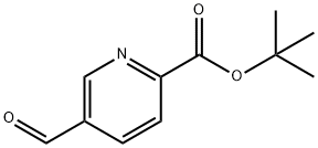 2-Pyridinecarboxylic acid, 5-formyl-, 1,1-dimethylethyl ester Structure
