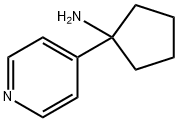 Cyclopentanamine, 1-(4-pyridinyl)- 구조식 이미지