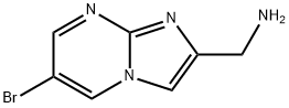 Imidazo[1,2-a]pyrimidine-2-methanamine, 6-bromo- Structure