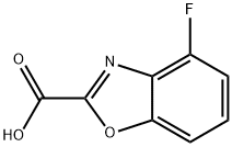 2-Benzoxazolecarboxylic acid, 4-fluoro- Structure