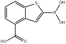 Benzo[b]thiophene-4-carboxylic acid, 2-borono- Structure