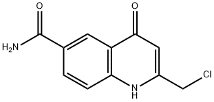 2-(클로로메틸)-4-옥소-1,4-디히드로-6-퀴놀린카르복사미드(SALTDATA:FREE) 구조식 이미지