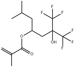 MA-MIB-HFA   1,1,1-Trifluoro-2-hydroxy-6-methyl-2-(trifluoromethyl)-heptane-4-yl methacrylate Structure