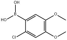 2-Chloro-4,5-dimethoxyphenylboronic acid 구조식 이미지