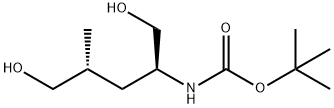 tert-butyl ((2S,4R)-1,5-dihydroxy-4-methylpentan-2-yl)carbamate(WXC09073) 구조식 이미지