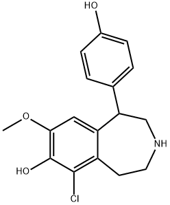 8-methoxyfenoldopam Structure