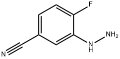 Benzonitrile, 4-fluoro-3-hydrazinyl- Structure