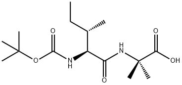 Boc-Ile-Aib-OH Structure