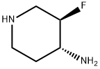 4-Piperidinamine, 3-fluoro-, (3R,4R)- Structure