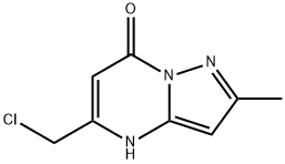 5-(chloromethyl)-2-methylpyrazolo[1,5-a]pyrimidin-7(4H)-one(SALTDATA: FREE) 구조식 이미지