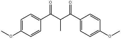 2-methyl-1,3-bis(p-methoxyphenyl)propane-1,3-diketone 구조식 이미지