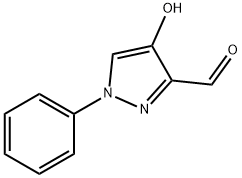 1H-Pyrazole-3-carboxaldehyde, 4-hydroxy-1-phenyl- Structure