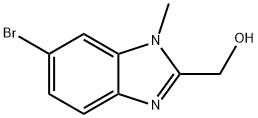 (6-bromo-1-methyl-1H-1,3-benzodiazol-2-yl)methanol 구조식 이미지