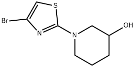 4-Bromo-2-(piperidin-3-ol)thiazole Structure