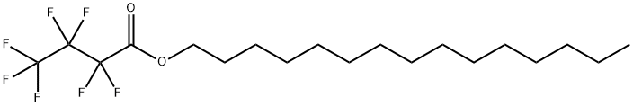 Butanoic acid, 2,2,3,3,4,4,4-heptafluoro-, pentadecyl ester Structure